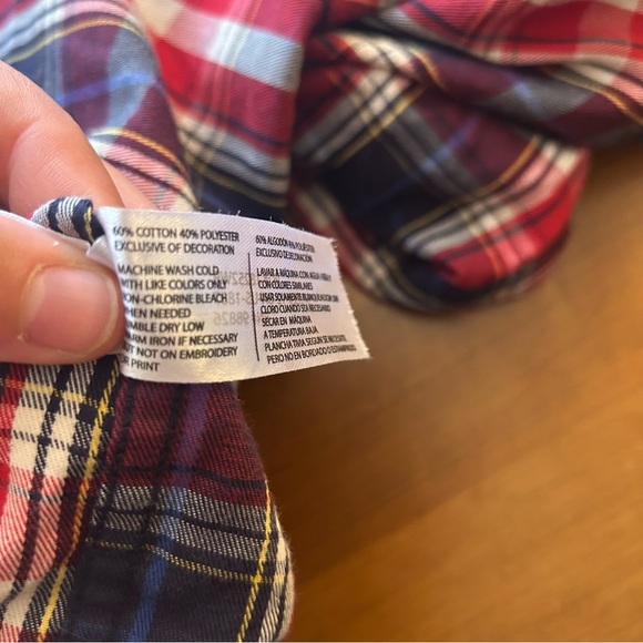 Polo Ralph Lauren Boys Red and Blue Plaid Shirt - Picture 4 of 9